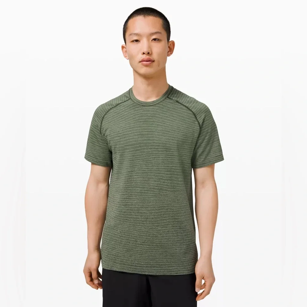 Lululemon Metal Vent Tech Short Sleeve 2.0 Shirt Sz XL Wave Fade‎ Rosemary Green